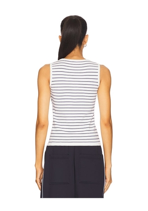 WE11DONE Knit Tank Top in White. Size M. Also in L, S.