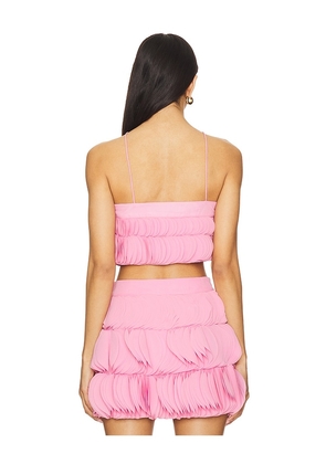 AMUR Capri Top in Pink. Size 0. Also in 2, 4, 6, 8.