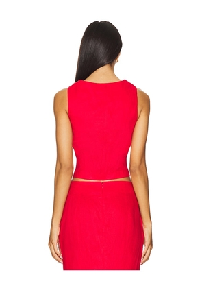 Yumi Kim Antonia Top in Red. Size M. Also in XS, S, L, XL.