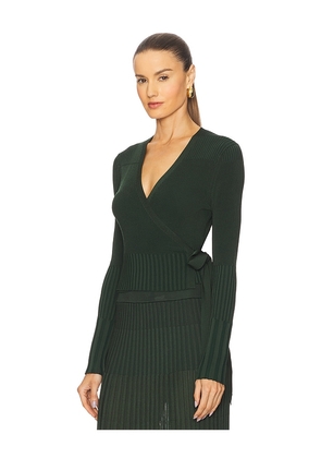 Zimmermann Wrap Cardigan in Dark Green. Size 1/S. Also in 0/XS, 2/M, 3/L.