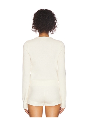With Jean Poppy Top in Cream. Size M. Also in L, XL, XXS.