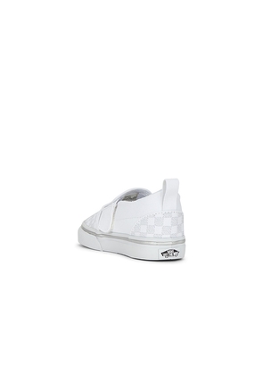 Vans Toddlers Slip-On V in White. Size 7.5. Also in 8.