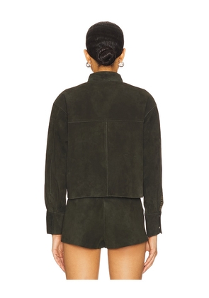 ZUT x REVOLVE Remon Suede Jacket in Olive. Size M. Also in S, XS, L.