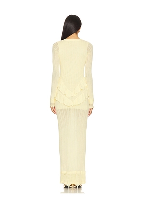 Yellow The Label Presley Knit Dress in Yellow. Size M. Also in XS.