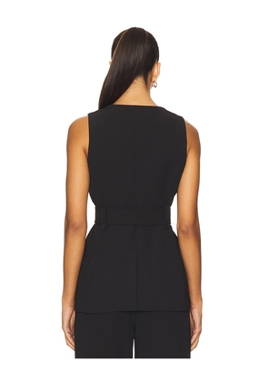 Veronica Beard Becker Vest in Black. Size 00. Also in 0, 2, 4, 10.