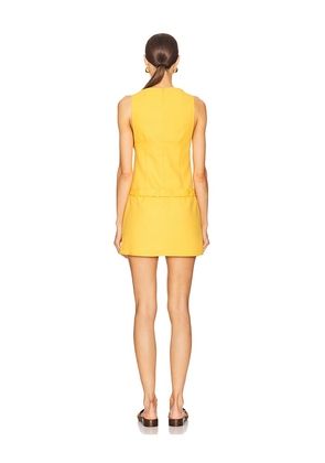 Yellow The Label Danielle Buckled Dress in Yellow. Size M. Also in S, XS.