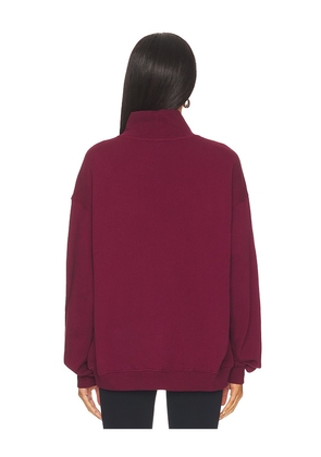 THE UPSIDE Le Ski Clementine Crew Sweatshirt in Burgundy. Size S. Also in XS.