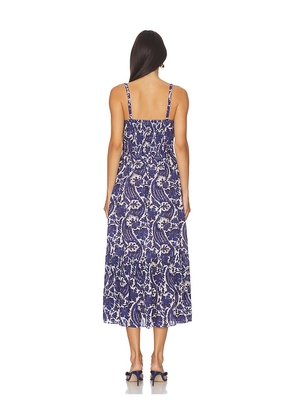 Ulla Johnson Nadine Cami Midi Dress in Blue. Size 6. Also in 10.