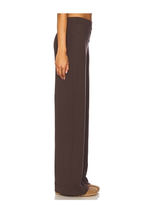 VIR VITA Pointelle Lounge Pant in Chocolate. Size M. Also in L, XL, XS.