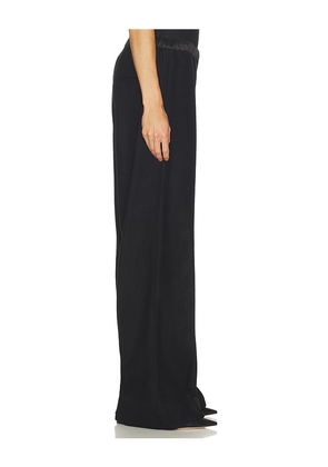 Vince Mid Rise Satin Combo Pull On Pant in Black. Size S. Also in XS, L.