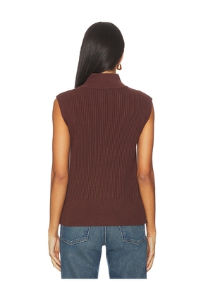Varley Lois High Neck Tank Top in Brown. Size M. Also in XS.
