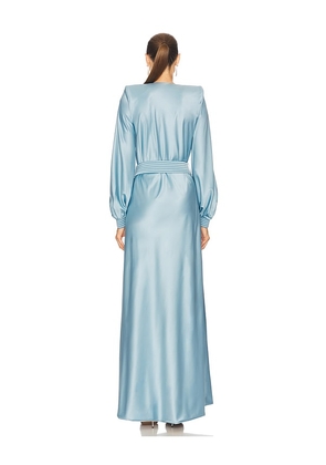 Zhivago Cala Conta Gown in Baby Blue. Size 4. Also in 6.
