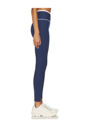 YEAR OF OURS Ribbed Two Tone Veronica Legging in Navy. Size XL. Also in XS, L.