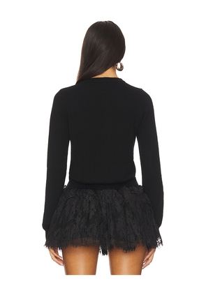 Yuhan Wang Floral Sequin Cardigan in Black. Size L. Also in M.