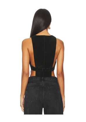 Understated Leather x REVOLVE Crazy Life Top in Black. Size M. Also in S, XS, L.