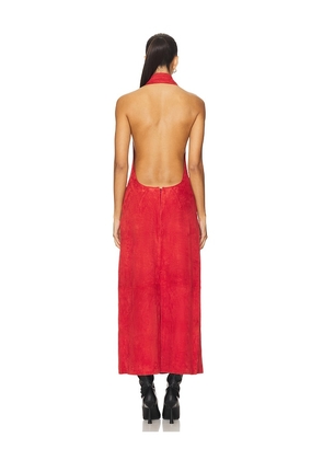 Understated Leather x REVOLVE Liv Maxi Dress in Chocolate. Size S. Also in M.
