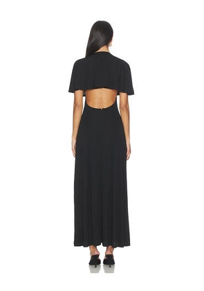 WeWoreWhat Cape Midi Dress in Black. Size S. Also in XS.