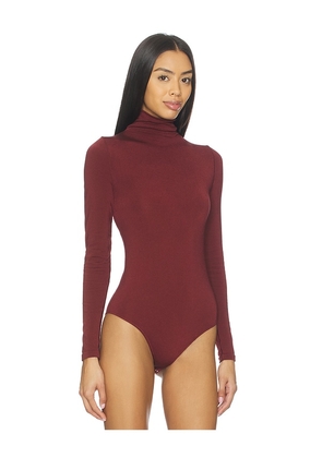 Wolford Colorado Bodysuit in Burgundy. Size M. Also in XS, S.