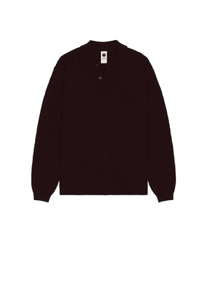 vowels Eyelet Polo in Brown. Size 2. Also in 1, 4.