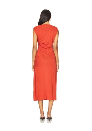 Vince Cowl Neck Muscle Tee Dress in Brick. Size M. Also in S.