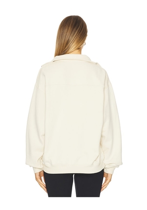 THE UPSIDE Hamilton Wren Half Zip Sweater in White. Size S. Also in XS.