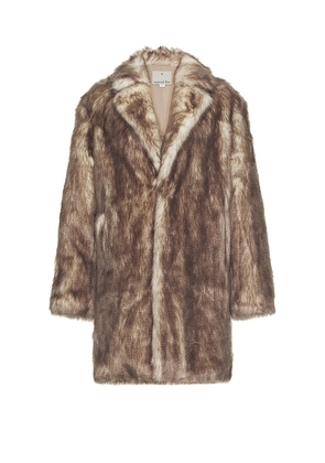 Unreal Fur Denali Coat in Grey. Size M. Also in S.