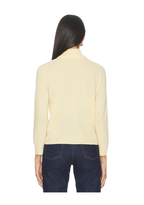Vince 3/4 Sleeve Mock Neck Top in Yellow. Size S. Also in M.