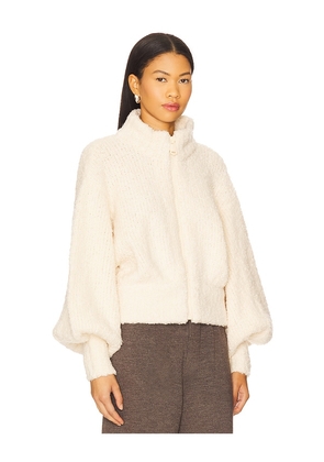 Zimmermann Boucle Bomber in Cream. Size 1/S. Also in 4/XL.