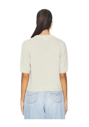 W. Cashmere Brenda Short Sleeve Pullover in Neutral. Size M. Also in S.