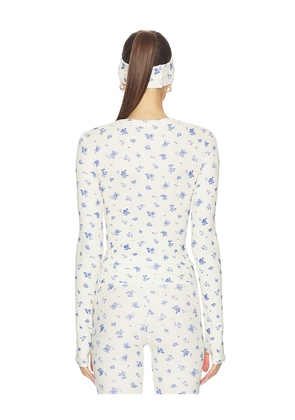 WellBeing + BeingWell Sloane Top in Cream. Size M. Also in XXS, XS, S, XL.