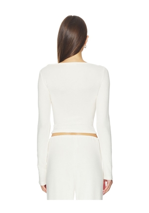 WellBeing + BeingWell Sawyer Top in White. Size M. Also in S, XL.