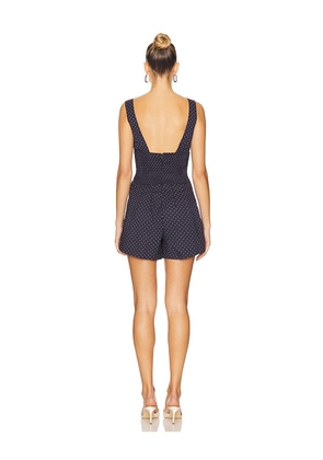 WeWoreWhat Corset Romper in Navy. Size M. Also in S.