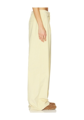 Varley Floris Wide Leg 29.5 Pant in Lemon. Size S. Also in L.