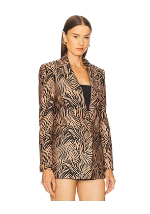 Zuleyha Kuru Yvonne Jacket in Brown. Size 38. Also in 40, 42, 44.