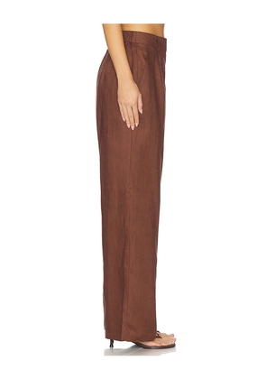 Yumi Kim Bobbi Pant in Brown. Size M. Also in XS, S, L, XL.
