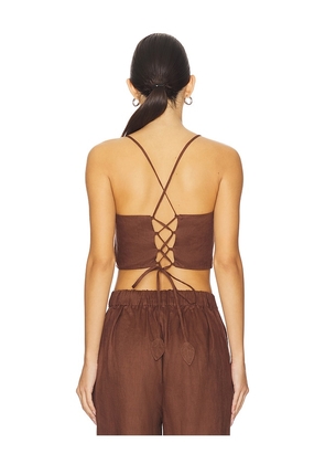 Yumi Kim Sahara Top in Brown. Size M. Also in XS, S, L, XL.