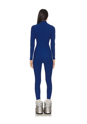 YEAR OF OURS Thermal Longsleeve Ski Onesie in Blue. Size M. Also in S, XS, L.