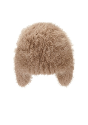 WellBeing + BeingWell Faux Fur Trapper Hat in Brown.