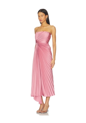 AMUR Everyn Pleated Gown in Pink. Size 4. Also in 0, 6, 10.