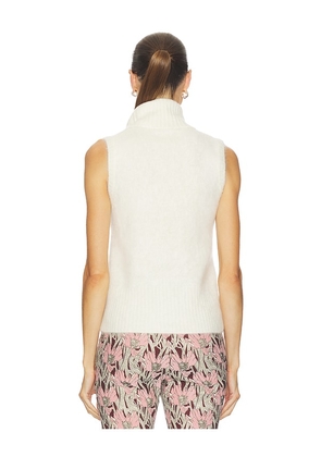 Veronica Beard Mazzy Brushed Cashmere Shell in Ivory. Size M. Also in XL.