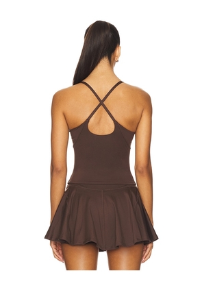 WellBeing + BeingWell MoveWell Haven Tank in Brown. Size M. Also in XXS, L, XL.