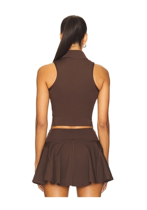WellBeing + BeingWell MoveWell Rowan Tank in Brown. Size M. Also in XXS, XS, L, XL.