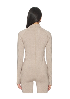 Varley Always Warm Baselayer Top in Taupe. Size M. Also in L, XL.