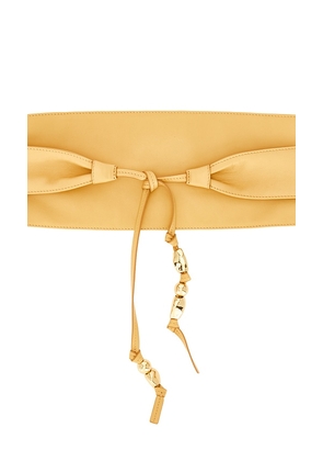 Zimmermann Foam Pebbles Wrap Belt in Tan. Size M/L. Also in XS/S, S/M.