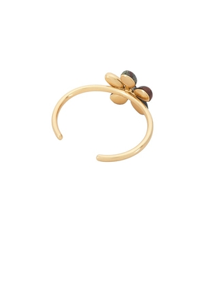 Zimmermann Norma Cuff in Metallic Gold,Brown.