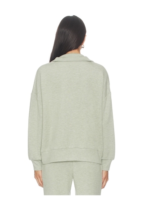 Varley Hawley Half Zip Sweatshirt in Sage. Size M. Also in L, XS.