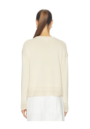 Velvet by Graham & Spencer Rosalyn Sweater in Cream. Size S. Also in XS, M, L.
