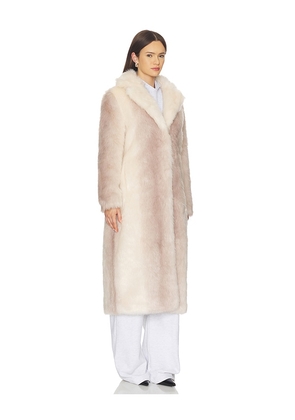 Unreal Fur White Plains Coat in Cream. Size M. Also in XS, S, L.