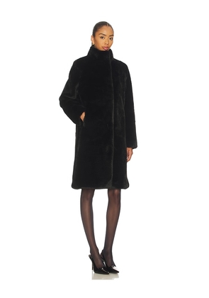 Unreal Fur Raven Coat in Black. Size S. Also in XS, M, L.