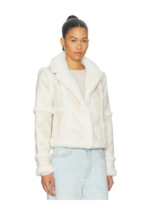 Unreal Fur Talamasca Jacket in Cream. Size M. Also in XS, L.